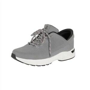 NEW ZEBA men's hands free slip-on walking shoe in stone gray